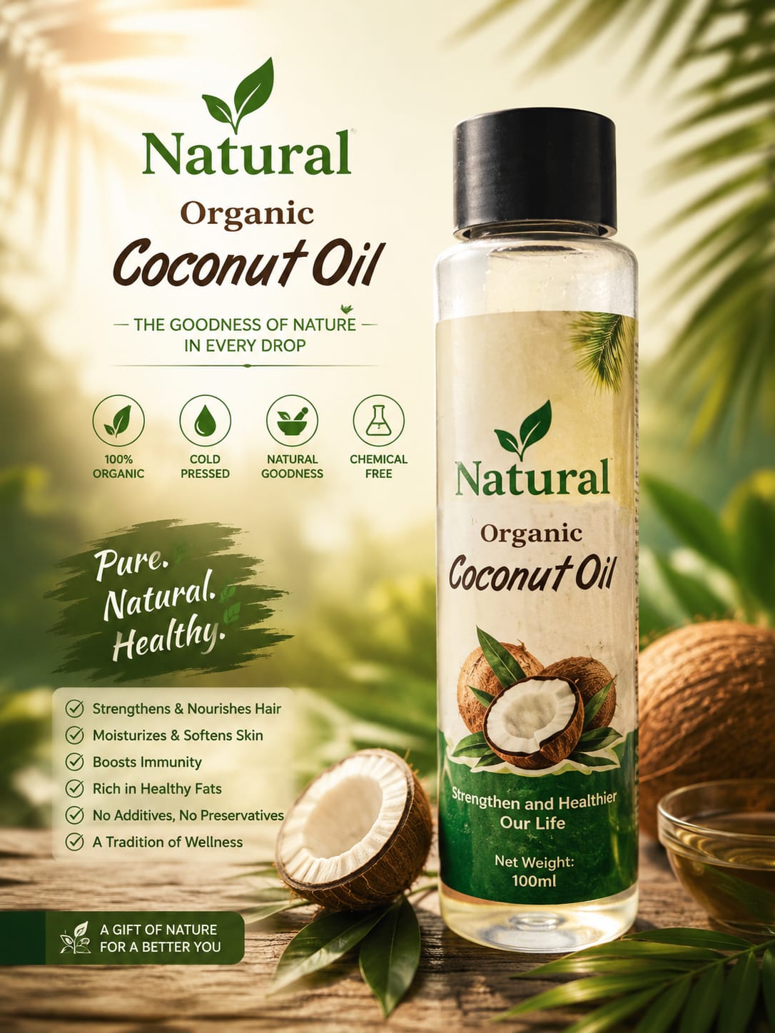 Natural Organic Coconut Oil